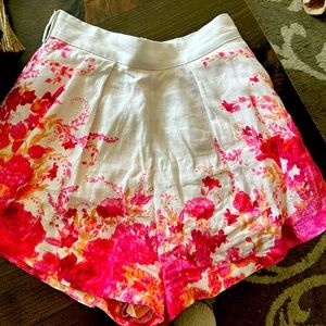 Zimmermann Linen Shorts. Size 0